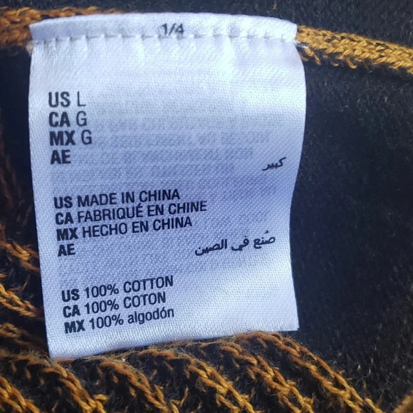 INC International Concepts Yellow & Black Sweater - Picture 14 of 14